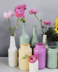 Des Bouteilles Vases Diy Shake My Blog Vase En Papier Vases Decoratifs Diy Objet Deco