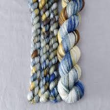 Coffee Break Partial Skeins Miss Babs Wild Silk Yarn Yarn Coffee Break Silk Yarn