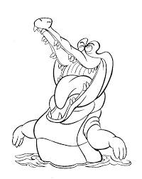 Crocodile Crocodile Open His Mouth Wide Coloring Page Peter Pan Coloring Pages Disney Coloring Pages Coloring Books