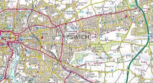 Map Of Ipswich Uk Google Search Ipswich Ipswich England Map