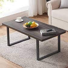 44 (w) x 24 (d) x 18 (h) made in the usa. Amazon Com Ibf Rustic Coffee Table Wood And Metal Simple Industrial Modern Center Table Minimalist Rectangle Wooden Farmhouse Cocktail Table For Living Room Grey Oak 47 Inch Home Kitchen