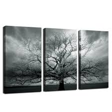 Black And White Framed Prints Amazon Winter Large Tree Photography Print Abstract Canvas Artwork Stretched And Framed Landscape Canvas Wall Art Each Landscape Canvas Tree Wall Art Canvas Wall Art