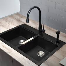 Black ceramic kitchen sinks ukzn logos of the world. 18 Black Kitchen And Bathroom Sinks Ideas In 2021 Kraus Black Sink Black Kitchens
