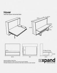 The Horizontal Queen Murphy Bed Desk Is A Perfect Wall Bed And Work Station For A A Convertible Office Flex Space Wh Murphy Bed Desk Murphy Bed Plans Bed Desk