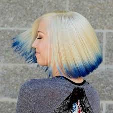 So, it makes perfect sense that we combine these two colors! 30 Deeply Emotional And Creative Emo Hairstyles For Girls Blue Tips Hair Dip Dye Hair Dipped Hair