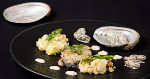 Ormeau Poele Risotto Aux Asperges Vertes Et Morilles Fraiches Et Si C Etait Bon Risotto Asperge Morilles Asperge Verte