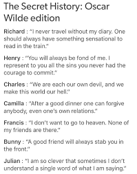 The Secret History And Oscar Wilde The Secret History History Quotes Teaching History