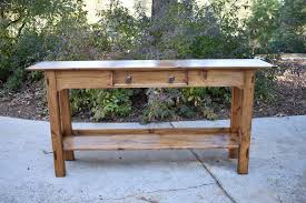The best stain colors for pine. Handmade Rustic Sofa Table By The Wood Hobbit Custommade Com