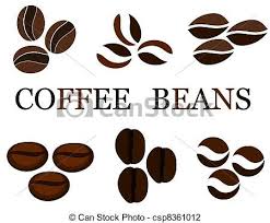 Vector Illustration Of Coffee Beans Various Kinds In Collection Coffee Beans Coffee Blog Beans