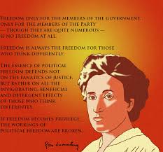 Freiheit ist immer freiheit der andersdenkenden, translated as freedom is always the freedom of dissenters. Role Models Rosa Luxemburg By Danielalaverne On Deviantart