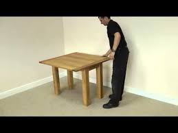 Flip Top Square Oak Dining Table 100cm X 50cm 100cm X 100cm Youtube Oak Dining Table Dining Table Oak Dining Room Table