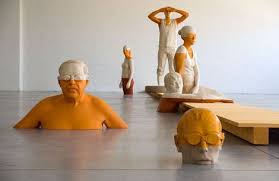 Emphasis This Sculpture Shows Emphasis In Many Ways First It Shows Parts Of Their Body Being Orange And The Wooden Sculpture Sculpture Painting Sculpture Art