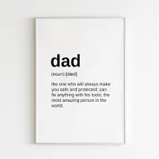 Daughter Father Birthday Gift Ideas Gift For Dad Fathers Day Gift Daddy Gift Father Gift Dad Birthday Gift Dad Definition Print Dad Birthday Gift Dad Definition Best Dad Quotes