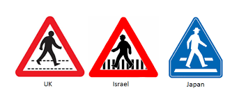 Media in category blue, red, white triangular road signs. The Difference Between Road Signs Around The World Front Signs