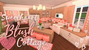 Bloxburg blush pink room 30k small living room decorating ideas. Roblox L Bloxburg Sweetheart Blush Cottage L Blush House L Blush Loft L Bloxburgblush Blox Cottage House Interior House Design Kitchen Tiny House Layout