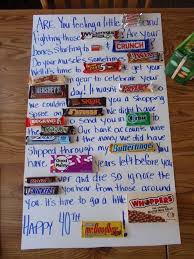 40th Birthday Gift Ideas For Brother Valentines Day Gift Ideas Pinwire Image Result For In 2020 Candy Birthday Cards Candy Poems Candy Bar Birthday