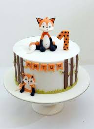 Foxy Cake 1st Birthday First Birthday Cakes Toddler Birthday Cakes 1st Birthday Cakes