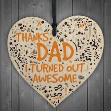 Get it as soon as fri, may 14. Thanks Dad Awesome Wooden Heart Fathers Day Gifts Son Thank You