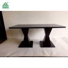 I know the general problem with plywood for a dining table is the thin face veneer (and need for quality, voidless plywood). Hotel Dining Table Modern Mahogany Solid Wood Legs Plywood With Veneer Commercial Restaurant Tables China Restaurant Furniture Hotel Bedroom Chairs Made In China Com