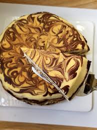 Cream together cream cheese& eggs. Kitchen Corner Marbled Souffle Cheesecake