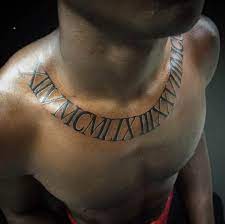 Philippians 4 13 in roman numerals. Mens Chest Tattoo Roman Numerals Novocom Top