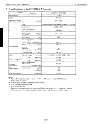 Kubota U17 3 Micro Excavator Service Repair Manual