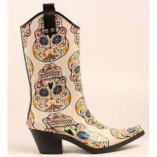 Save on a huge selection of new and used items — from fashion to toys, shoes to electronics. Blazin Roxx Blazin Roxx 58104 11 Ladies Roxy Sugar Skull Snip Toe Rain Boots 44 Multi Color Size 11 Walmart Com Walmart Com