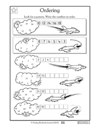 putting numbers in order numbers up to 60 1st grade 2nd grade math worksheet greatschools