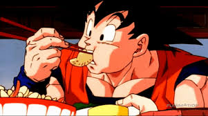 #anime #goku #dbz #dragon ball z. Talking With Mouth Full Eating Hungry Gif Find On Gifer