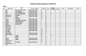 Aplikasi inventaris barang sekolah dengan excel terbaru tahun 2018 bagi yang membutuhkan seperangkat administrasi lengkap yang berkaitan dengan inventaris barang yang ada disekolah silahkan download saja aplikasi inventaris barang sekolah gratis ini. Form Inventaris Barang