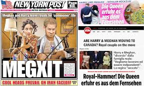 Harry und meghan und die entstehung einer. Harry And Meghan S Split From Royal Family Makes Headlines Around The World Daily Mail Online