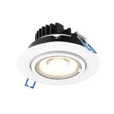 Dals Lighting Gmb4 3k Wh White Led Gimbal 4 Adjustable Recessed Fixture 3000k 810 Lumens Lightingshowplace Com