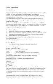 Cara membuat proposal yang disertai contoh proposal kegiatan / event sekolah kampus sponsorship. Contoh Proposal Bazar