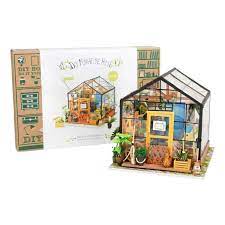 Robotime eiffel tower 3d puzzle. Robotime Cathy Flower House Mini House Kit
