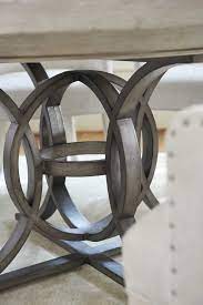 The serpentine stem twists and curves into the large artfully crafted leaf. Lexington Oyster Bay Round Dining Table Extendable Dining Table Round Dining Table Casual Dining Room Tables