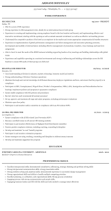 The sample hr director resume helps you to design a resume that shows your transferable and interpersonal skills required for the job. Hr Director Resume Sample Mintresume