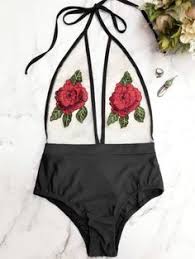 Halter floral pattern lace hollow out one piece swimwear. 7 Ako2 Ideas Swimsuits Swimwear Beachwear