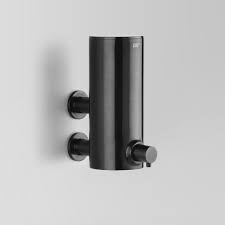 Once you have decided where the soap dispenser will go, begin the job by marking its hanging position. A69 53 V4 Black Wall Mounted Soap Dispenser Bathroom Soap Dispenser Shower Soap Dispenser