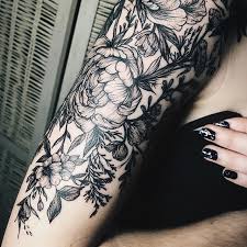 Pinterest Ttmoonab Tattoos Botanical Tattoo Flower Tattoo Sleeve