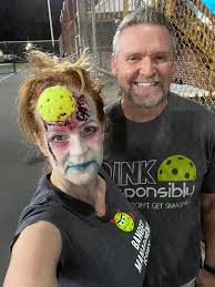 Dink responsibly; don't get smashed! #pickleballzombie #teamrokne  #bangermanagementissues