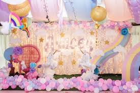 Rainbow Unicorn Birthday Party Rainbow Unicorn Birthday Party Unicorn Theme Party Unicorn Themed Birthday Party