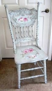 Rose Cottage Hand Painted Chairs Shabby Chic Furniture French Shabby Chic