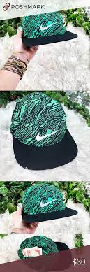 Rare Nike Aw84 Green Topo Print Dri Fit Cap Unisex Rare Nikes Fitted Caps Dri Fit