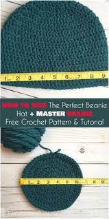 How To Size The Perfect Beanie And Master Beanie Crochet Hat Sizing Crochet Hats Crochet Hats Free Pattern