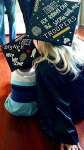 Mom And Son Grad Caps Star Wars Themed Grad Caps Disney Here We Come Associate S Degree For Graduation Cap Designs Nurse Graduation Cap Moms Graduation