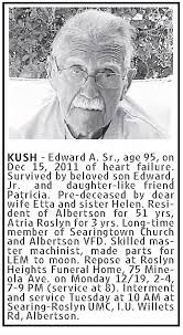 Obituary for Edward A. KUSH Sr.