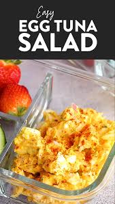 Tuna Egg Salad Video Tuna Egg Salad Healthy Tuna Recipes Tuna And Egg
