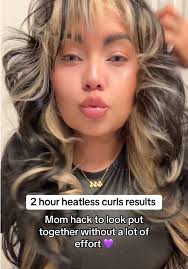 Putting My Hair in Heatless Curls for 2 Hour