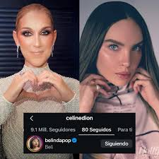 La cantante #CélineDion ha seguido a #Belinda en Instagram 🤯😱📲✨✨