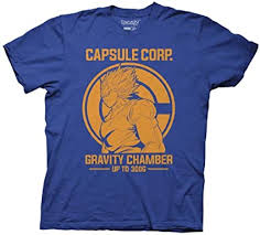 Check spelling or type a new query. Amazon Com Dragon Ball Z Vegeta Capsule Corp Gravity Chamber Adult T Shirt Clothing